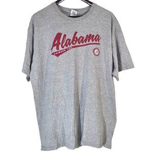 Alabama Crimson Tide Gray T-Shirt XL Gildan Ultra Cotton Crewneck Short Sleeve